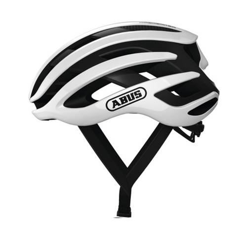 Voorbeeld van de Abus Airbreaker fietshelm in de kleur Polar white