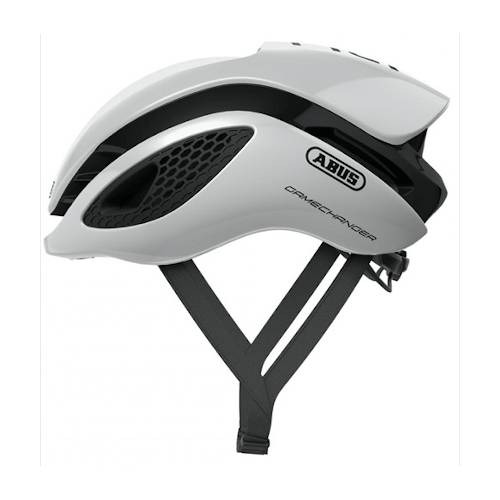 Voorbeeld van de Abus Gamechanger fietshelm in de kleur Polar white